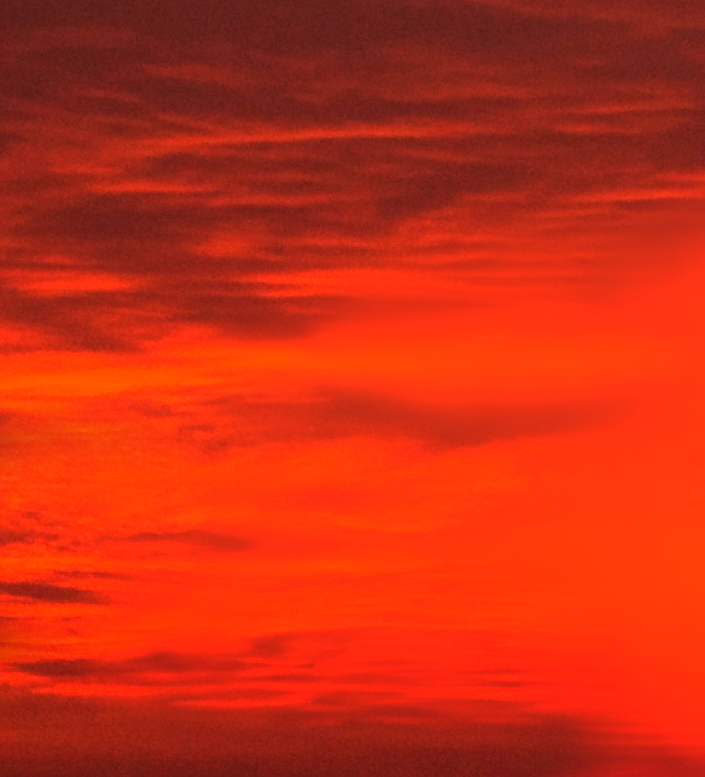 image of a blurry, red sunset