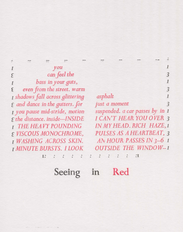 image of Seeing in Red poem